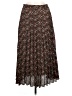 Max Studio 100% Polyester Print Brown Casual Skirt Size M - photo 2