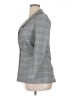 Part Two 100% Polyester Plaid Gray Blazer Size 24 (estimated) - photo 5