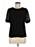 CeCe Black Short Sleeve Top Size M - photo 1