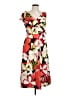 Halston Tropical Red Cocktail Dress Size 10 - photo 1