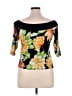 Assorted Brands 100% Polyester Black 3/4 Sleeve Top Size L (estimated) - photo 2