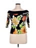 Assorted Brands 100% Polyester Black 3/4 Sleeve Top Size L (estimated) - photo 1
