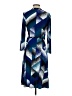 BCBGMAXAZRIA Argyle Blue Casual Dress Size S - photo 2