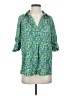 Max Studio 100% Polyester Green 3/4 Sleeve Blouse Size S - photo 1
