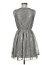 Pinky Metallic Silver Cocktail Dress Size M - photo 2