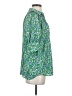 Max Studio 100% Polyester Green 3/4 Sleeve Blouse Size S - photo 4