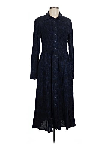Madewell Smocked Midi Shirtdress (view 1)