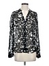 CAbi 100% Polyester Floral Black Long Sleeve Blouse Size S - photo 1