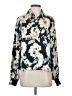 CAbi 100% Polyester Floral Black Long Sleeve Blouse Size S - photo 1