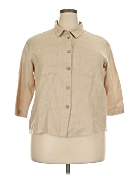 OffOn 3/4 Sleeve Button-Down Shirt (view 1)