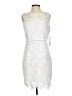 Aqua 100% Polyester Ivory Cocktail Dress Size S - photo 1