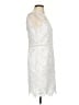 Aqua 100% Polyester Ivory Cocktail Dress Size S - photo 4