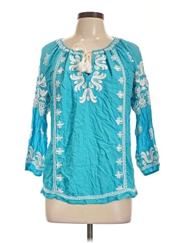 Ecru 3/4 Sleeve Blouse (view 1)