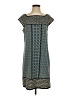 Max Studio Print Teal Casual Dress Size S - photo 1