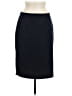 Merona Solid Black Blue Formal Skirt Size 6 - photo 1