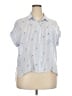 Rails Blue Short Sleeve Blouse Size XXL (estimated) - photo 1