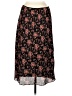 Max Studio 100% Polyester Floral Black Casual Skirt Size M - photo 1
