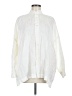 Eskandar 100% Linen Ivory 3/4 Sleeve Button-Down Shirt Size 6 (0) - photo 1