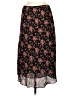 Max Studio 100% Polyester Floral Black Casual Skirt Size M - photo 2