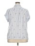 Rails Blue Short Sleeve Blouse Size XXL (estimated) - photo 2