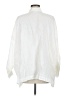 Eskandar 100% Linen Ivory 3/4 Sleeve Button-Down Shirt Size 6 (0) - photo 2