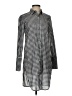 J.Crew Houndstooth Black Silver Long Sleeve Button-Down Shirt Size XS - photo 1