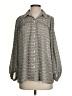Max Studio Print Gray 3/4 Sleeve Blouse Size S - photo 1