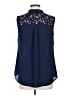 Roz & Ali 100% Polyester Blue Sleeveless Blouse Size M - photo 2