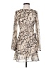 B. Darlin 100% Polyester Animal Print Tan Cocktail Dress Size 1 - 2 - photo 1