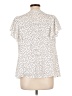 Shein Curve Polka Dots Ivory Short Sleeve Blouse Size 12 Plus (0) - photo 2