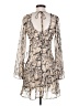 B. Darlin 100% Polyester Animal Print Tan Cocktail Dress Size 1 - 2 - photo 2