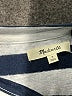 Madewell Stripes Silver Short Sleeve Top Size S - photo 7