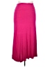 Azules Solid Pink Casual Skirt Size S - photo 1