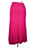 Azules Solid Pink Casual Skirt Size S - photo 2