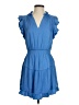 Steve Madden Solid Blue Casual Dress Size S - photo 1