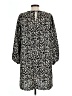 H&M 100% Polyester Paisley Black Casual Dress Size L - photo 2