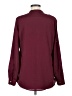 Calvin Klein 100% Polyester Burgundy Long Sleeve Blouse Size M - photo 2