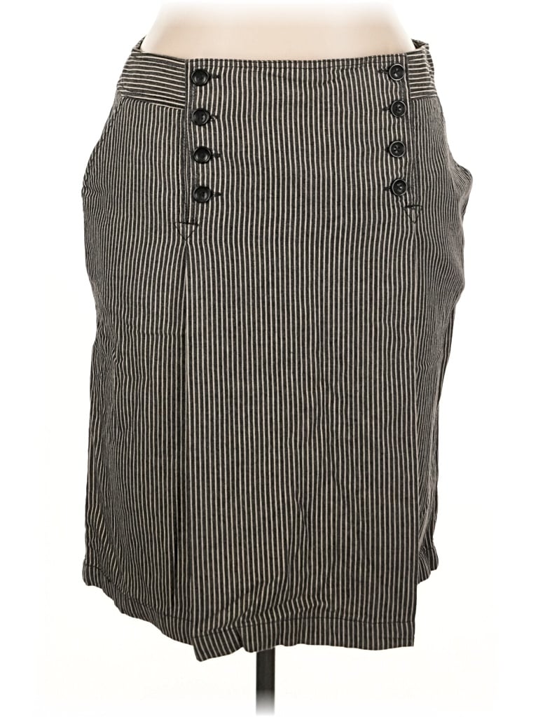 Pre-owned Larry Levine Casual Skirt In Gray