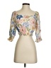 Billabong 100% Viscose Ivory 3/4 Sleeve Blouse Size S - photo 1