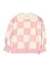 Unbranded Checkered-gingham Pink Pullover Sweater Size 140 cm / US 10 - photo 1