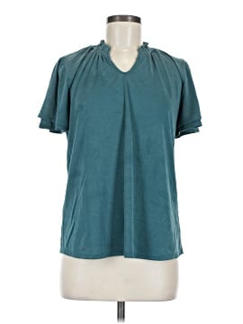 Green Envelope Short Sleeve Blouse