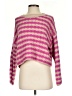 Debut Chevron-herringbone Pink Pullover Sweater Size S - photo 1