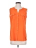 Anne Klein 100% Polyester Orange Sleeveless Blouse Size S (estimated) - photo 1