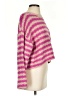 Debut Chevron-herringbone Pink Pullover Sweater Size S - photo 4