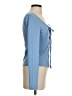 Shein Blue Long Sleeve Top Size 4 - photo 4