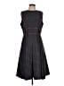 J.Crew Houndstooth Black Casual Dress Size 10 - photo 1