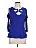 Bold Elements Blue 3/4 Sleeve Top Size L - photo 1
