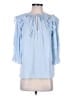 Ramy Brook 100% Polyester Blue 3/4 Sleeve Blouse Size S - photo 1