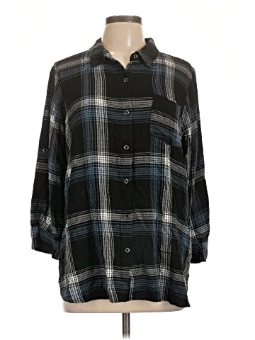 Intro 3/4 Sleeve Button-Down Shirt (view 1)