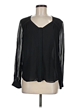 Diane von Furstenberg Long Sleeve Silk Top (view 1)